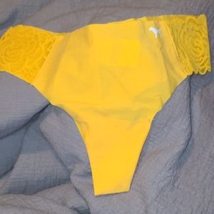 Pink No Show Rose Thong